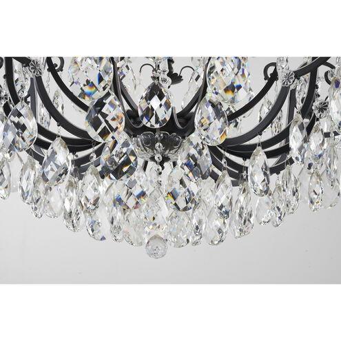 Canada LED 43 inch Matte Black Chandelier Ceiling Light